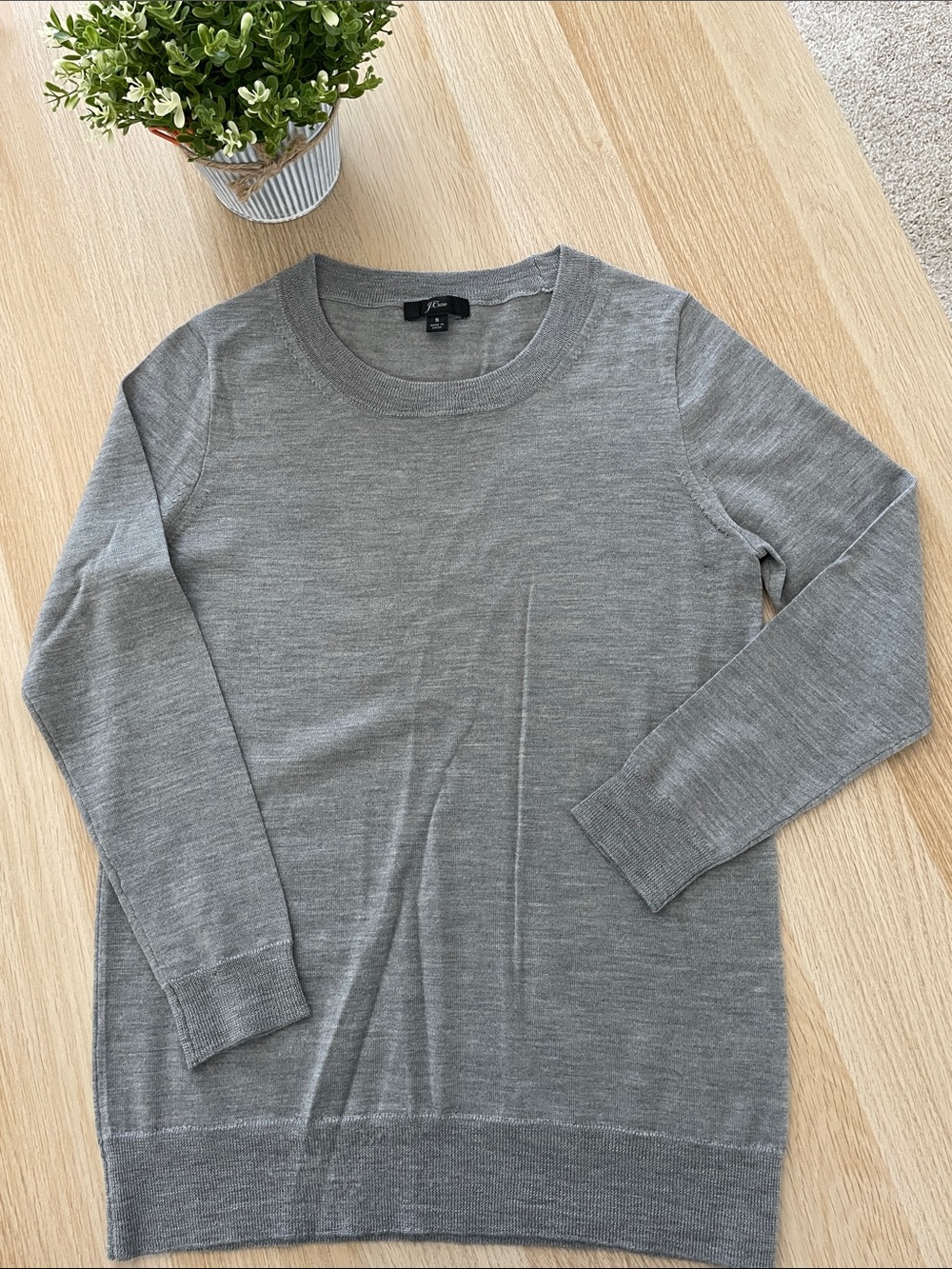 J. Crew Gray Crewneck Sweater